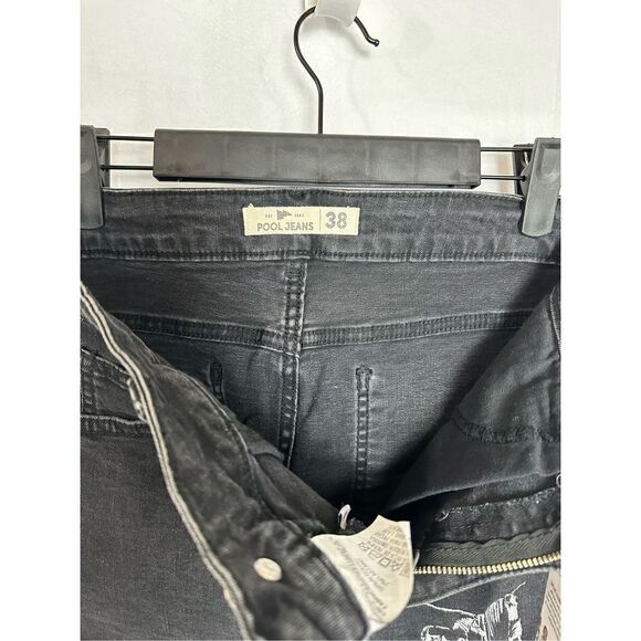 Pool Jeans Black Denim Embroidered Skirt - Picture 3 of 7